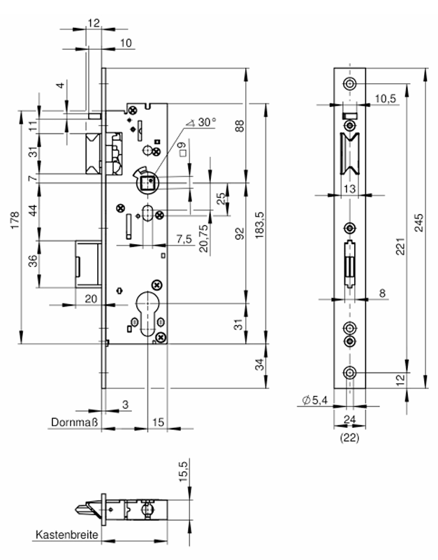 7667, Wilka, selbstverriegelnd mit Anti-Panikfunktion E
