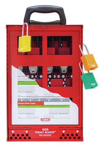 ABUS Permit Redbox Wartungsschutzdepot + Wandhalter