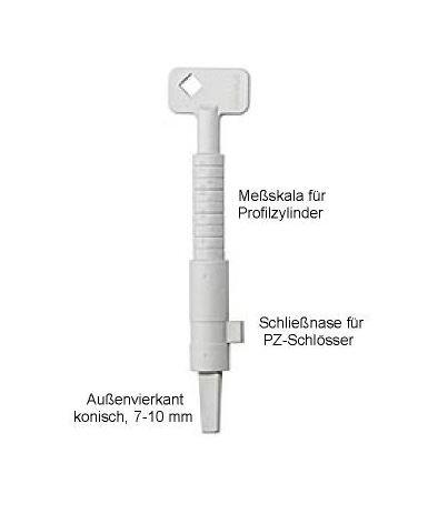 Bauschlüssel Kunststoff