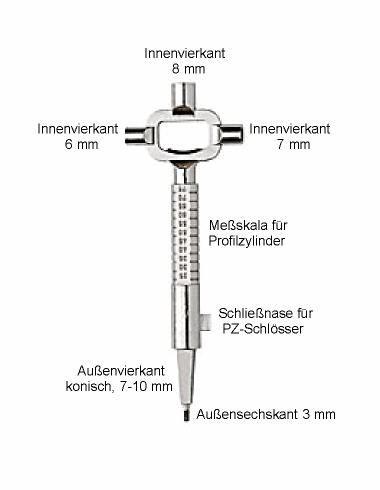 Bauschlüssel Metall