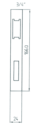 Ersatzschloss 7524 3/4”